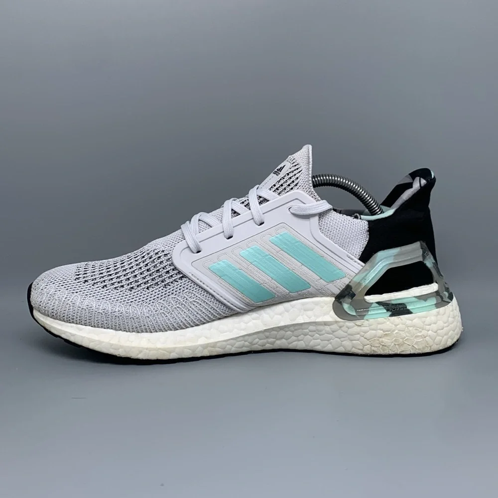 Adidas UltraBoost 20 Blue Camo Running Shoes‎ FV8323 Men’s Sz 10